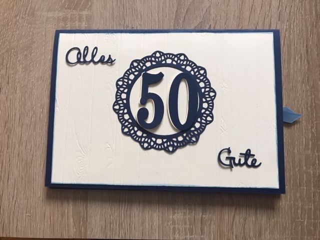 Geburtstagskarte zu einem 50 Geburtstag !
